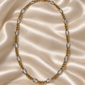 9ct White Gold & Yellow Gold Necklace