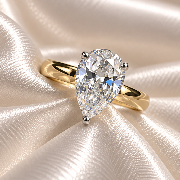 18ct Yellow Gold Lab-Grown Diamond Ring