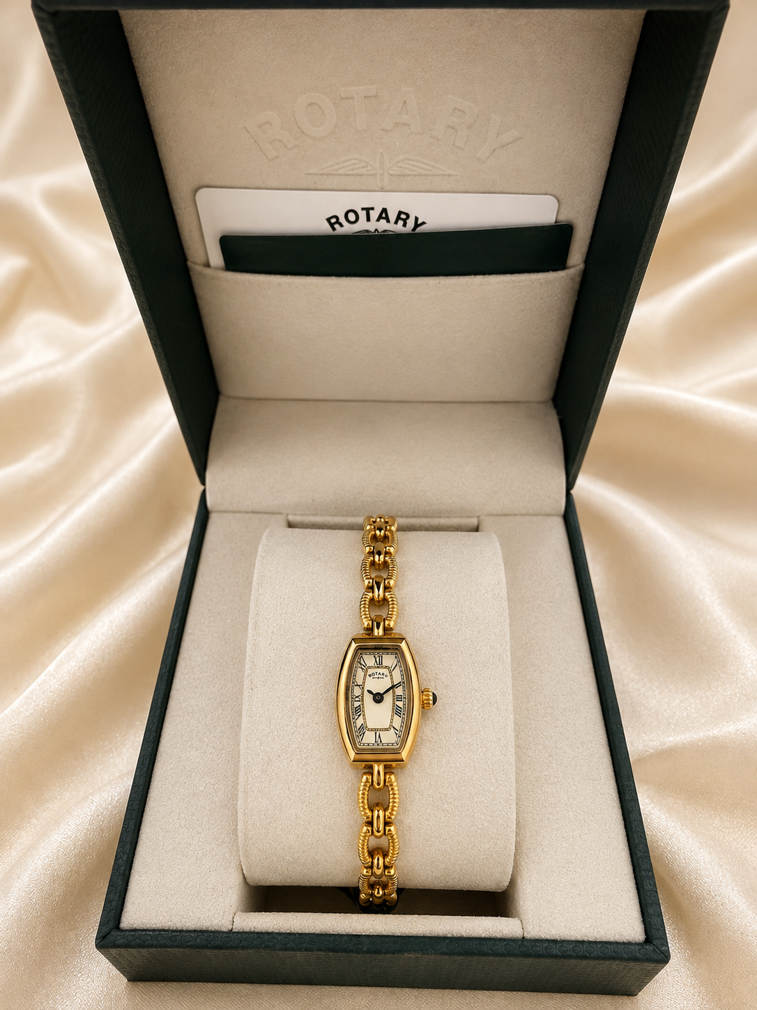 Ladies Gold-Tone Rotary Bracelet Watch