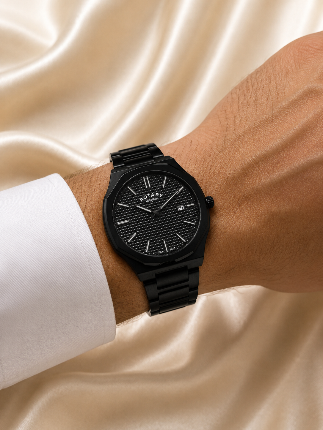 Men’s Rotary Black Bracelet Watch