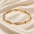 9ct Yellow Gold Open Link Bracelet