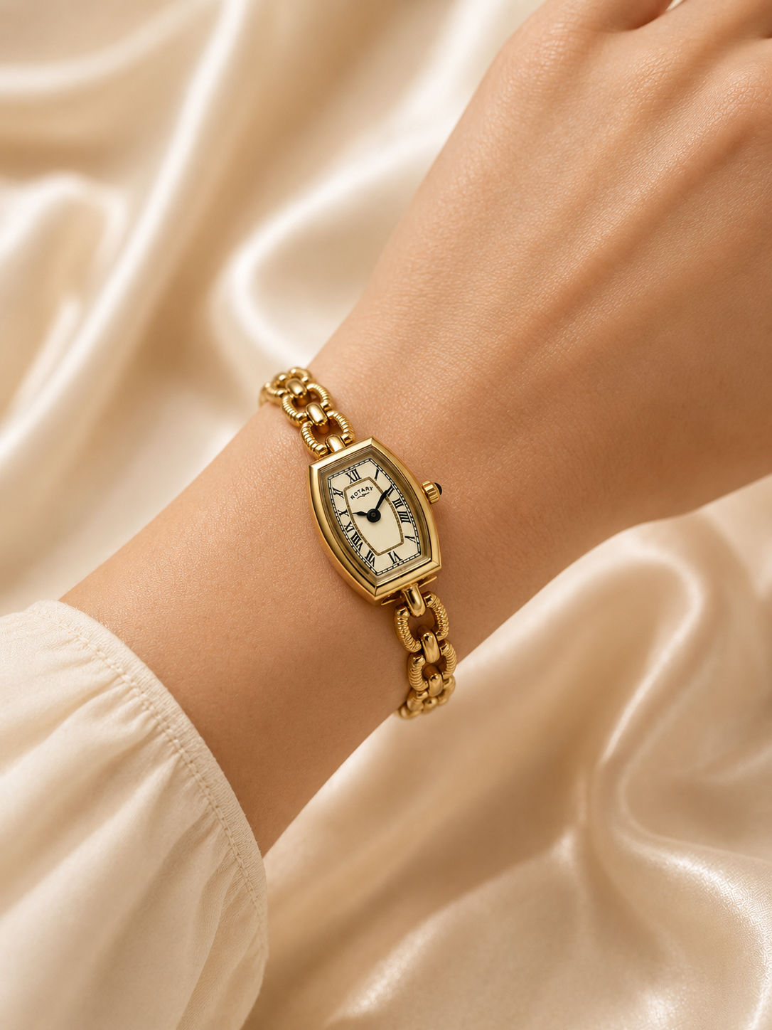 Ladies Gold-Tone Rotary Bracelet Watch