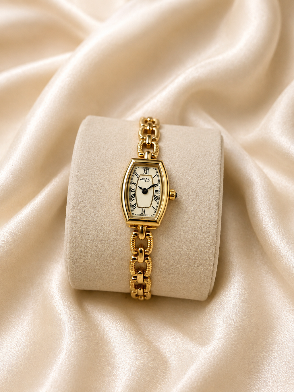 Ladies Gold-Tone Rotary Bracelet Watch