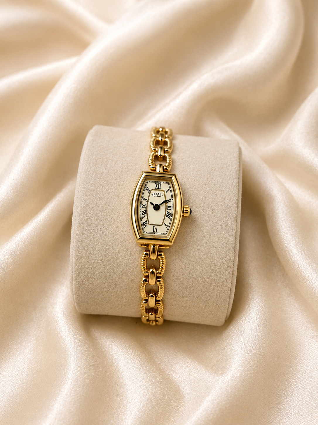 Ladies Gold-Tone Rotary Bracelet Watch