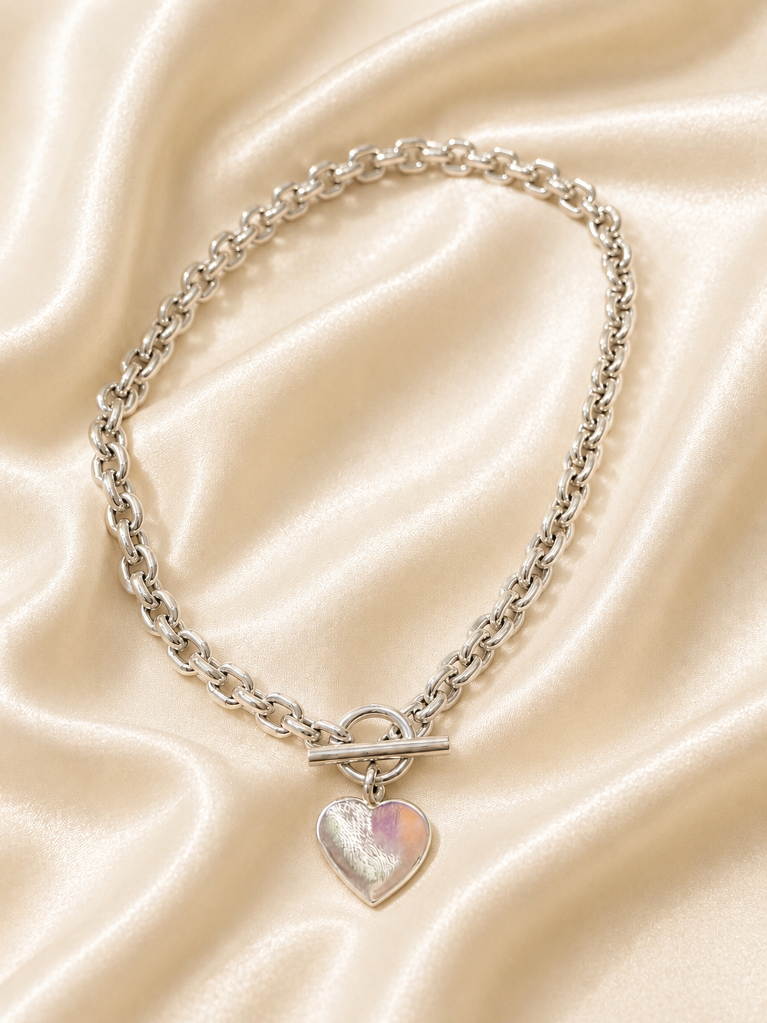 T-Bar Heart Necklace