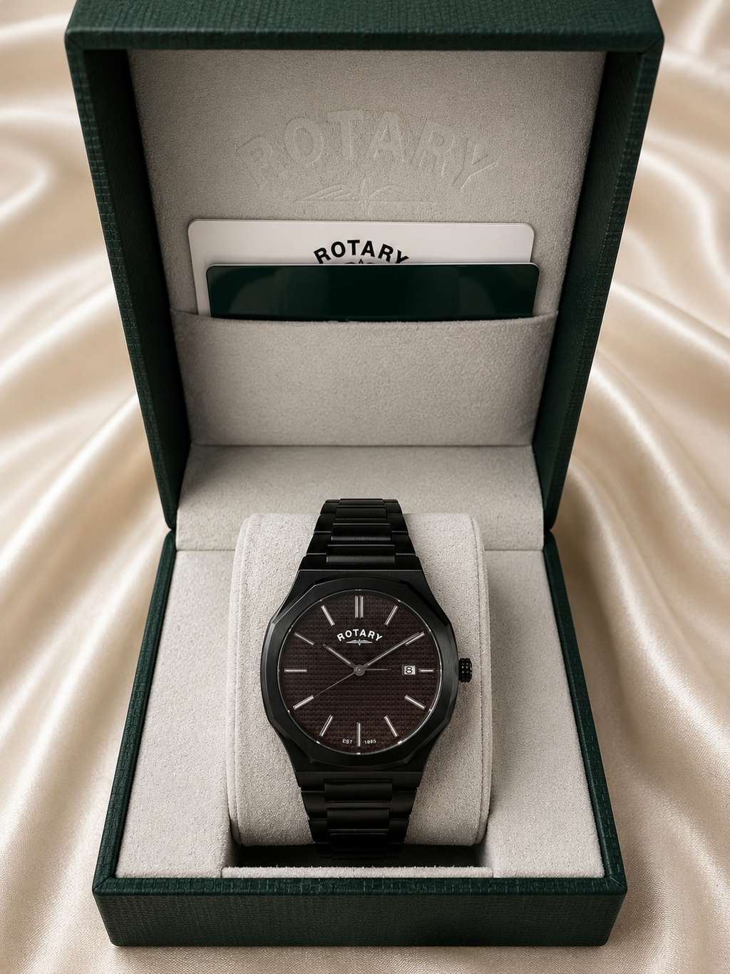 Men’s Rotary Black Bracelet Watch