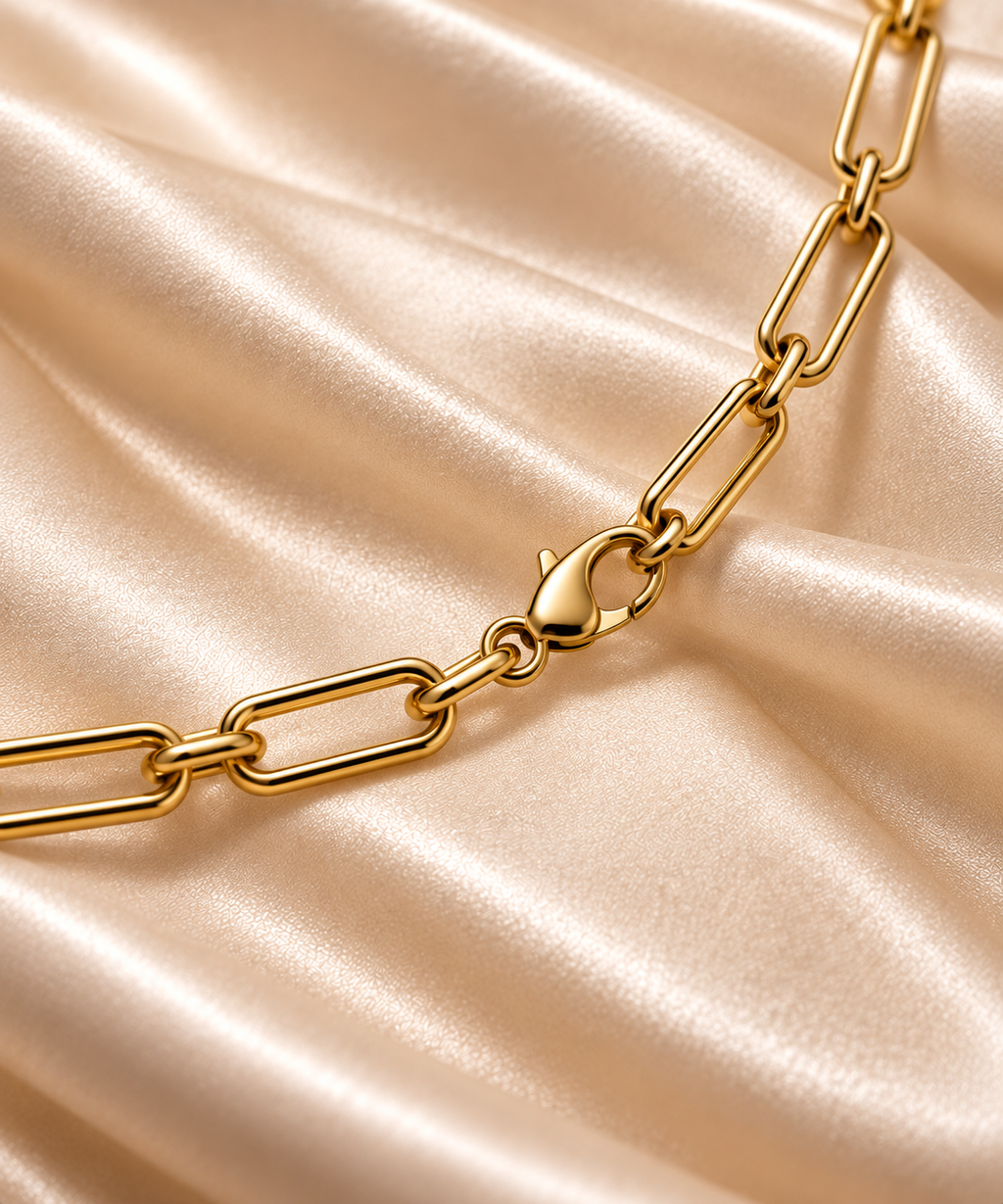 9ct Yellow Gold Linked Chain Necklace
