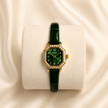 Ladies Rotary Green Dial Crystal-Set Watch