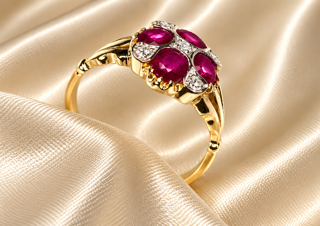 Yellow Gold Ruby & Diamond Ring