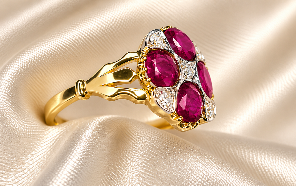 Yellow Gold Ruby & Diamond Ring
