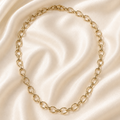 Gold Oval Link Necklace