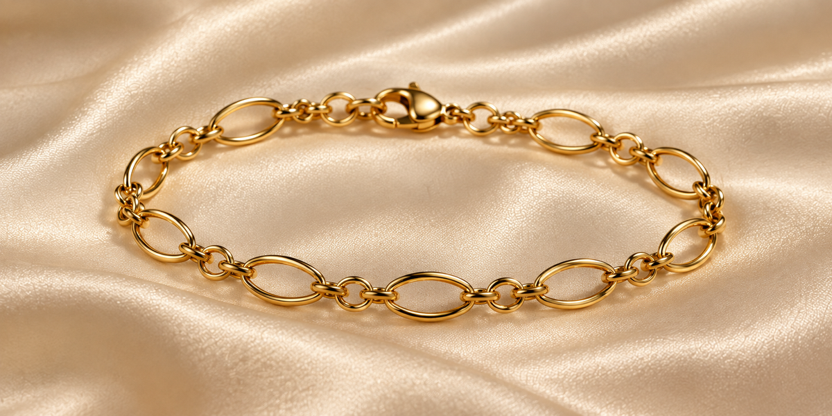 9ct Gold Oval Link Bracelet