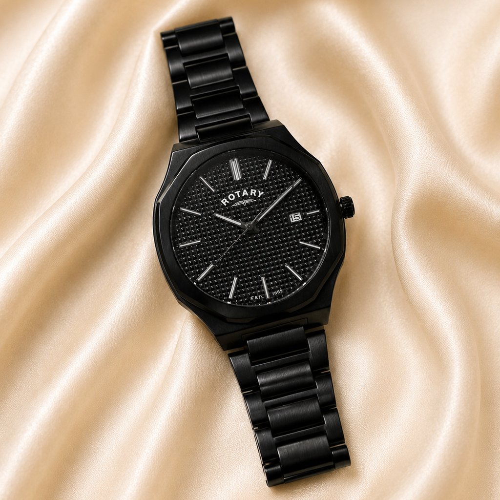 Men’s Rotary Black Bracelet Watch
