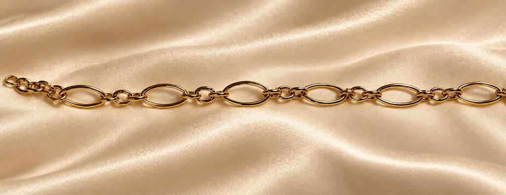 9ct Gold Oval Link Bracelet