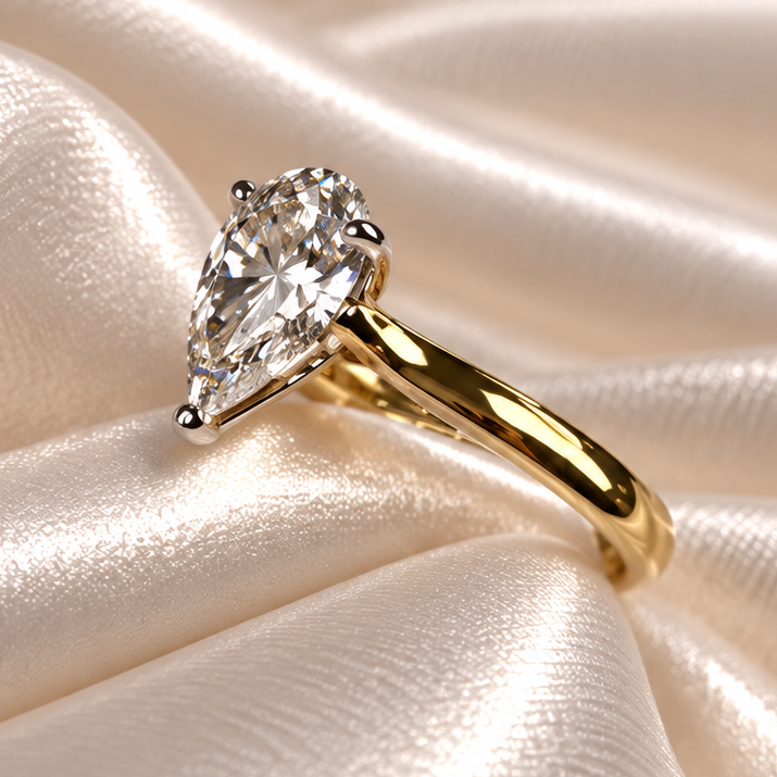 18ct Yellow Gold Lab-Grown Diamond Ring
